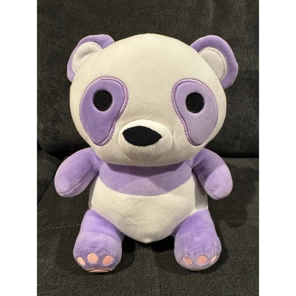 Avocatt Purple Panda 10" Plush - Picture 1 of 3